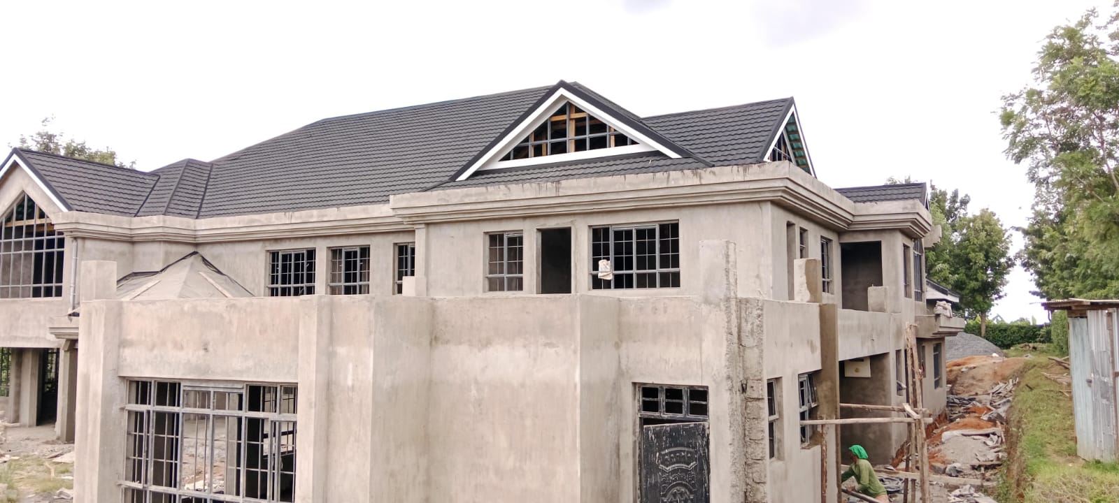 Perimeter Wall Masonry stone finish security wall